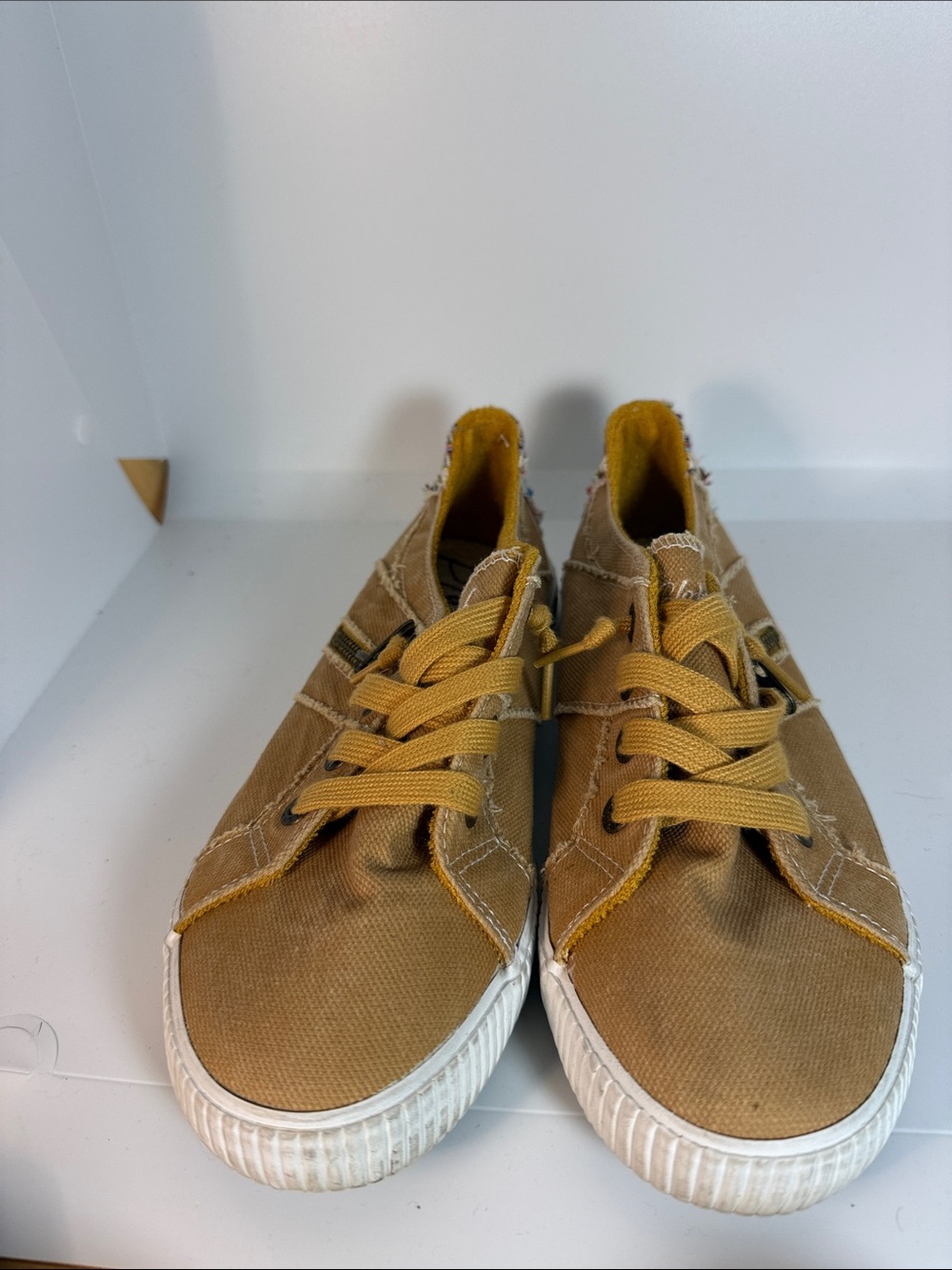Blowfish Casual Women's Canvas Sneakers in Mustard